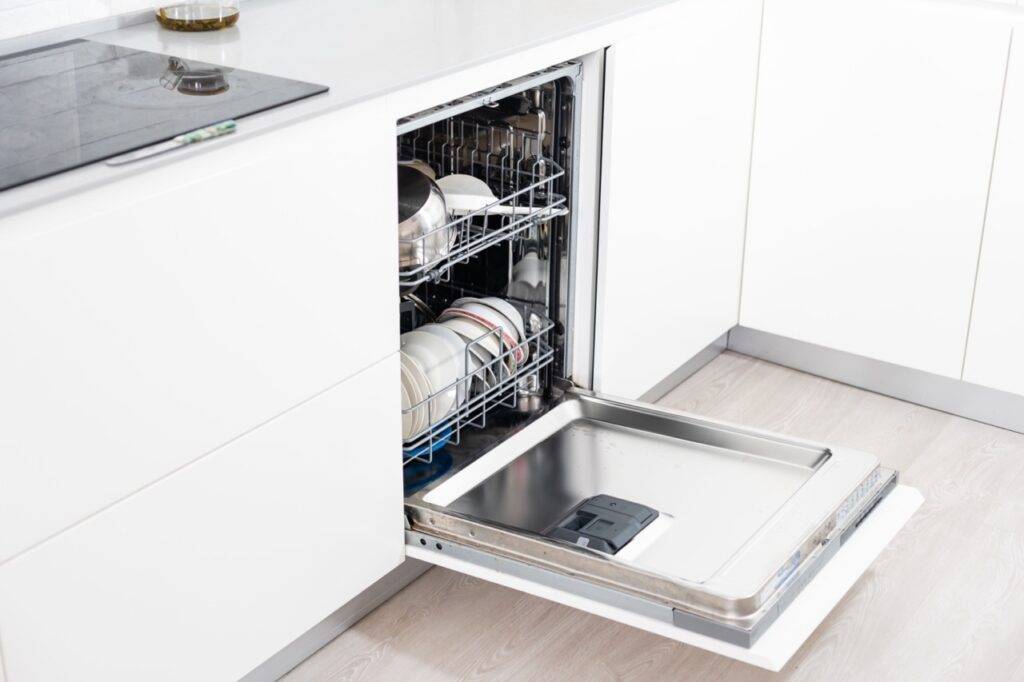 example of appliance being installed